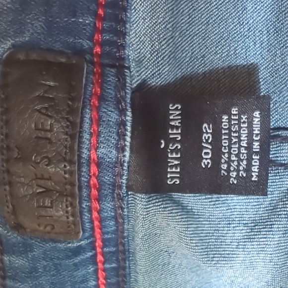 Steve's Jeans Luca Blue Denim Stretch Slim Fit Men's Jeans 30 x 32 - Like New - Picture 10 of 11